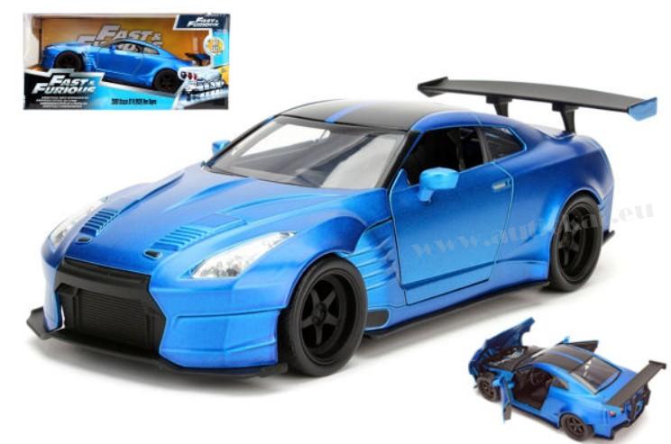 BRIAN'S NISSAN GT-R (R35) FAST & FURIOUS BLUE 1:24