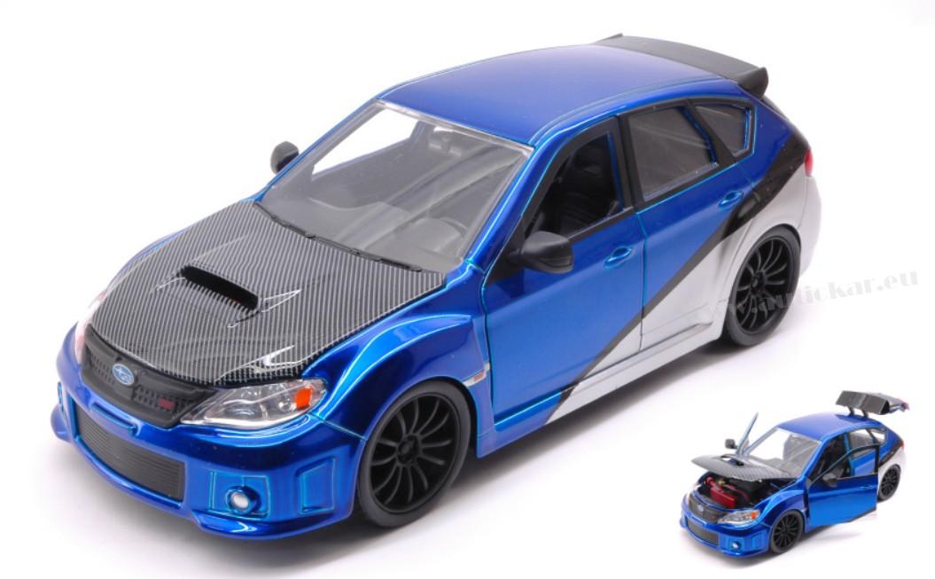 BRIAN'S SUBARU IMPREZA STi FAST & FURIOUS BLUE/SILVER 1:24