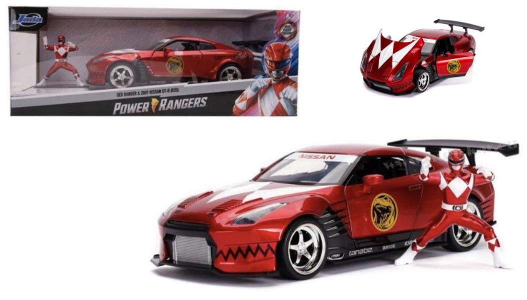 NISSAN SKYLINE GTR R-35 2009 "POWER RANGER" W/FIGURE 1:24