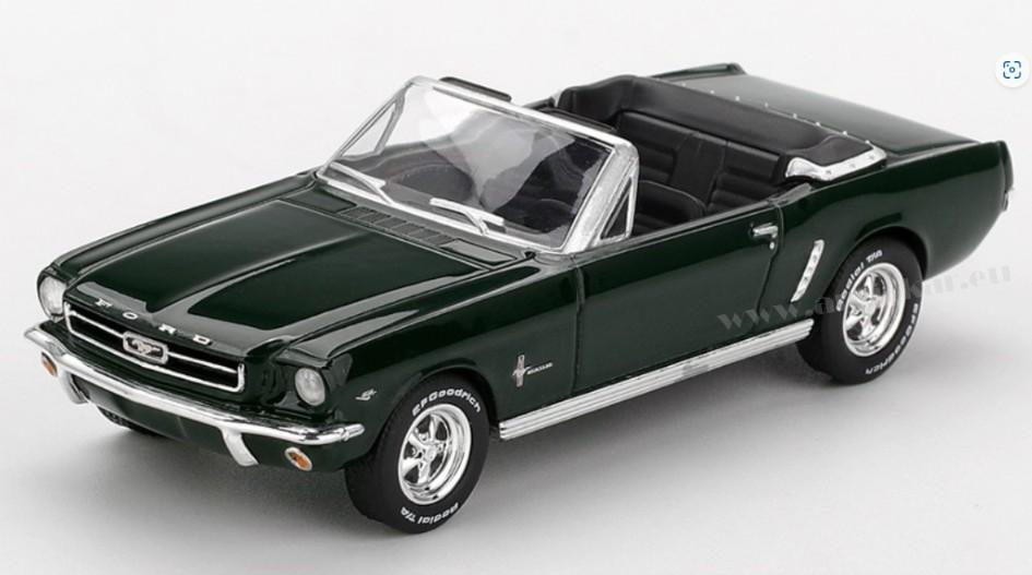 FORD MUSTANG CONVERTIBLE HIGHLAND GREEN 1964 1:64