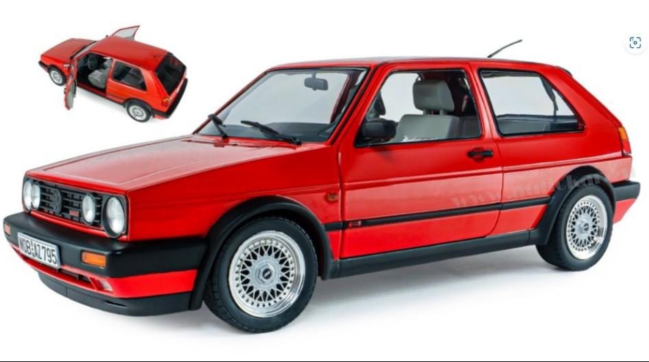 VOLKSWAGEN GOLF 2 GTI G60 MARS RED 1989 1:18