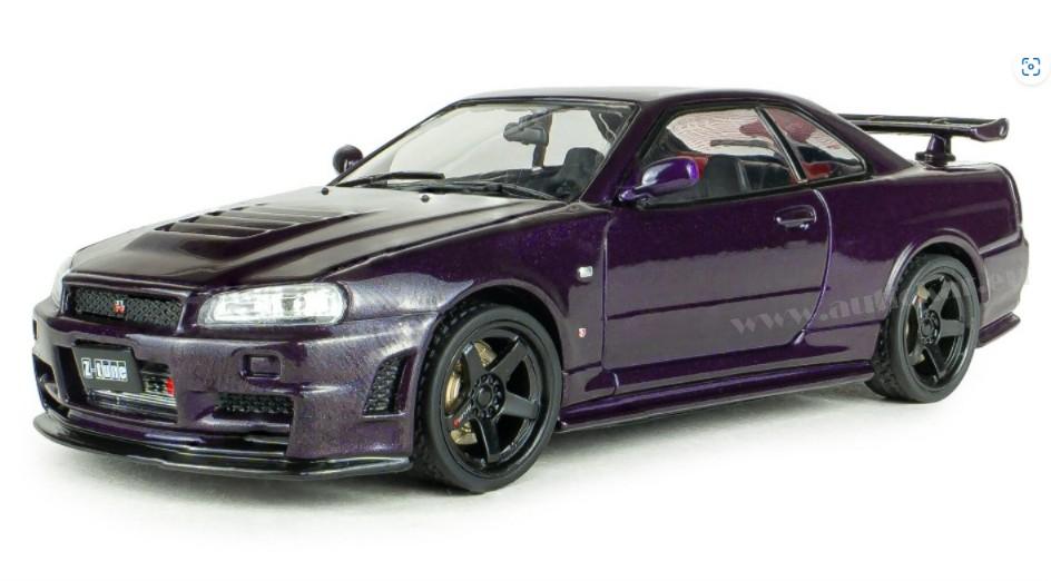 NISSAN SKYLINE GT-R (R34) Z-TUNE 1999 MIDNIGHT PURPLE 1:43