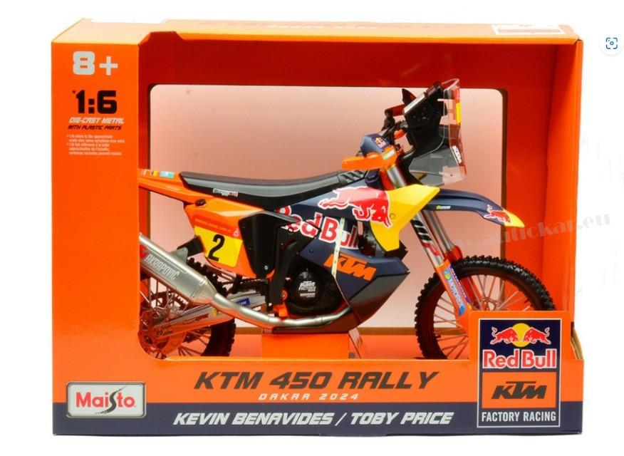 KTM 450 N.2 TOBY PRICE DAKAR RALLY 2024 1:6